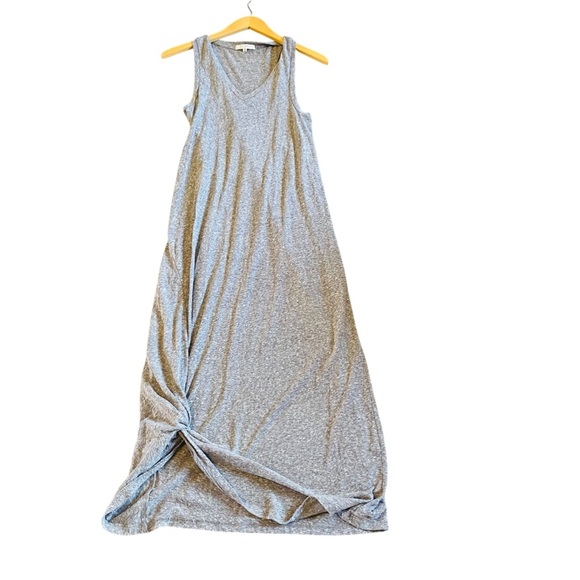 Z Supply Reverie Knot Triblend Midi Dress Heather Grey Size XS - Picture 4 of 9